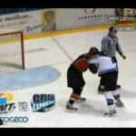 hockey fight lajoie vs g royer 24 oct