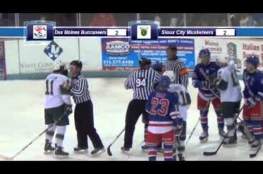 Des Moines Buccaneers vs. Sioux City Musketeers February 7, 2014