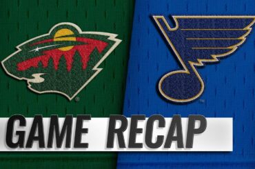 Staal scores 400th NHL goal as Wild defeat Blues