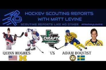 Best Defender After Dahlin?| Quinn Hughes vs Adam Boqvist 2018 NHL Draft Comparison