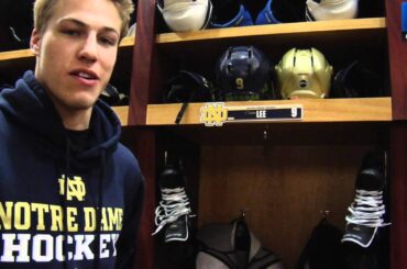 Notre Dame Hockey - Anders Lee Locker Room Tour