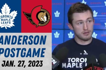 Joey Anderson Postgame Interview vs Ottawa Senators (1/27/2023)