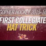 First Collegiate Hat Trick (Michael Brodzinski): Gopher Men's Hockey 2015-16