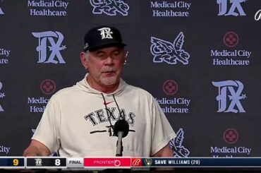 Bruce Bochy Postgame: Brewers  9, Rangers 8