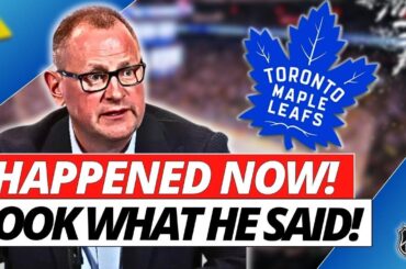 HE'S RELEASED IT NOW! OFFICIAL ANNOUNCEMENT! TORONTO MAPLE LEAFS NEWS TODAY! NHL NEWS NOW!