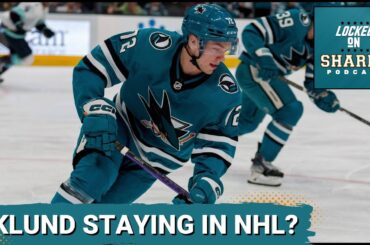 William Eklund Making A Push To Stay Up With The San Jose Sharks