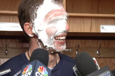 Evgeny Kuznetsov Gets Shaving Creamed After Hat Trick