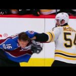 McQuaid uses Zadorov’s face as a punching bag