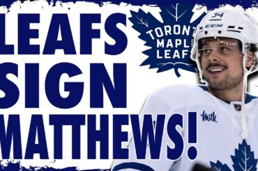 Maple Leafs re-sign Auston Matthews!