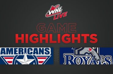 WHL Highlights: Americans (6) at Royals (7) SO - December 16, 2022