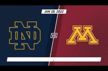 Minnesota at Notre Dame | Big Ten Men's Hockey | Highlights | Jan. 28, 2022