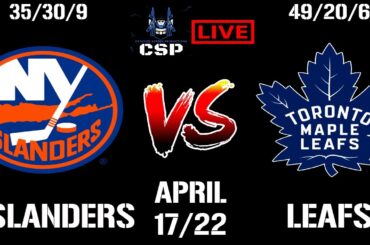 New York Islanders (35-30-9) @ Toronto Maple Leafs (49-20-6)  Full Game Live Reaction 04/17/22