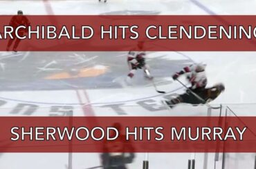 Archibald hit on Clendening and Sherwood hit on Murray