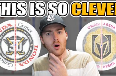 Reacting To The Vegas Golden Knights And Anaheim Ducks Centre Ice Logos!!