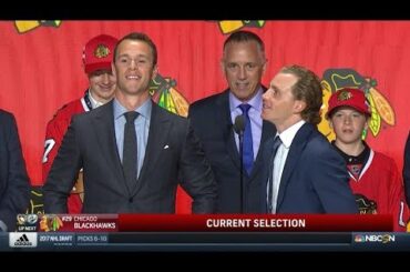 Jonathan Toews and Patrick Kane Make Blackhawks Pick | NHL Draft 2017 | (HD)