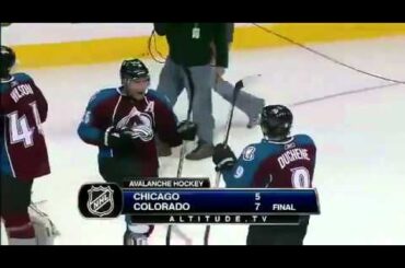 Matt Duchene and Paul Stastny "Bang Bang" Celebration Dance 12/13/10 vs Chicago