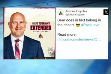 André Tourigny talks Coyotes extension