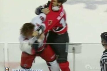 Jesse Boulerice vs Brian McGrattan Nov 15, 2005