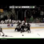 200 penalty minutes given during a massive line brawl