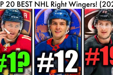 These Are the TOP 20 BEST NHL Right Wingers… (2023 Top NHL Players/Barzal/Tkachuk/Necas News/Rumors)