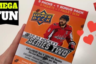 Opening Upper Deck Hockey 2022-23 Series Two Walmart Mega Box