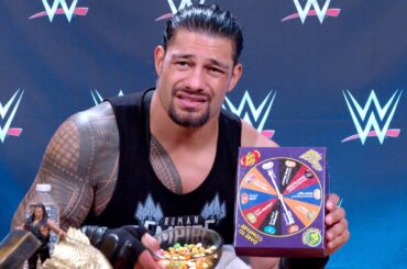 Watch Roman Reigns eat a spoiled milk jelly bean