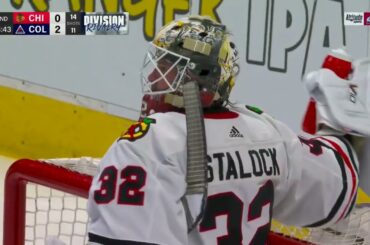 Malgin goes glove side for goal