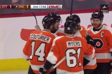 Oskar Lindblom Goal - Philadelphia Flyers vs Ottawa Senators (3/11/19)