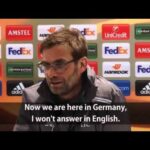 Klopp refuses to speak English in Germany