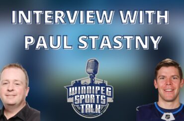 Paul Stastny interview on 1000 games played and the Winnipeg Jets ceremony.