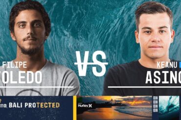 Filipe Toledo vs. Keanu Asing - Round Three, Heat 12 - Corona Bali Protected 2018