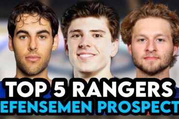 Top 5 New York Rangers Defensemen Prospects! Pre 2023 NHL Draft