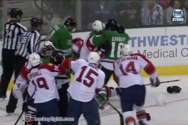 Mike Weaver vs Antoine Roussel & Dmitry Kulikov vs Ryan Garbutt Oct 3, 2013