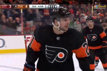 Scott Laughton Goal - Philadelphia Flyers vs Ottawa Senators (12/7/19)