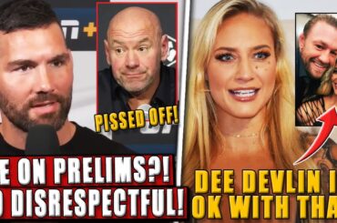 PISSED OFF Chris Weidman GOES OFF on UFC for putting him on prelims! Ebanie on Conor relationship!