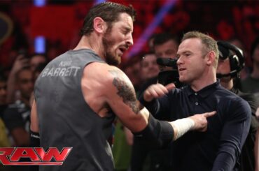 Wayne Rooney slaps King Barrett: Raw, November 9, 2015