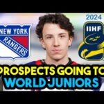 Which New York Rangers PROSPECTS Will Play At The 2024 World Junior Championship?