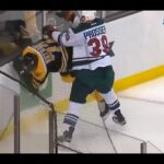 Frank Vatrano Hurt After Hit by Nate Prosser