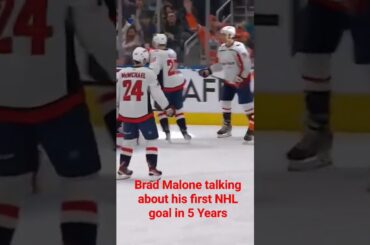 Brad Malone talks about his first NHL goal in 5 years. #LetsGoOilers #Hockey #NHL #hockey