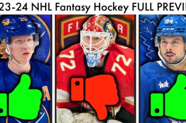 2023-24 NHL Fantasy Hockey FULL PREVIEW... (Tips, Sleepers, Busts, Draft Rankings & MORE/NHL Rumors)