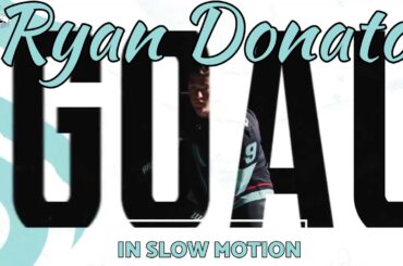 SEATTLE KRAKEN - RYAN DONATO HISTORY MAKING GOAL IN SLOW MOTION