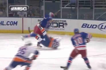 Marc Staal hits John Tavares | 12/03/2010 [HD]