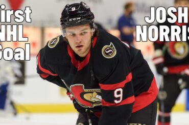 Josh Norris #9 (Ottawa Senators) first NHL goal Jan 19, 2021