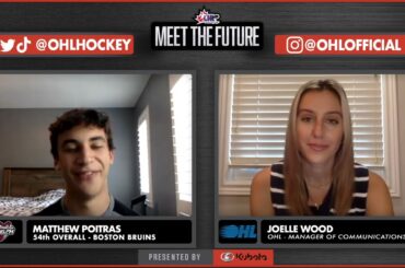 Meet The Future | 2022 NHL Draft Interview: Matthew Poitras - Boston Bruins