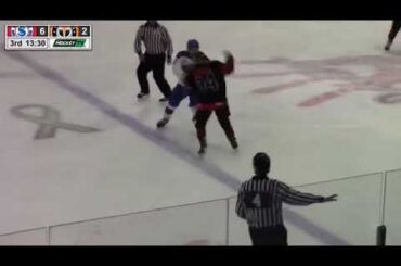 Kishaun Gervais (YT) vs Peyton Jerome (MM) Hockey Fight