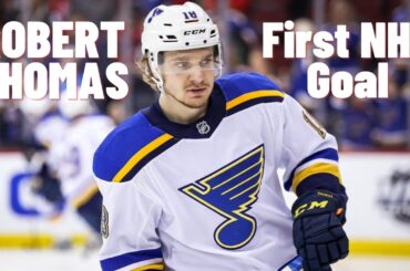 Robert Thomas #18 (St. Louis Blues) first NHL goal Nov 21, 2018