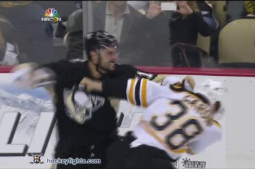 Jordan Caron vs Robert Bortuzzo Oct 30, 2013