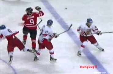 Zack Kassian Big Hit On Petr Senkerik (at world juniors) 12/28/2010