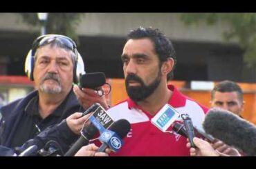 Adam Goodes' response to the racism incident against Collingwood R9 2013