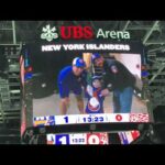 Islanders Honor Thomas Greiss w/ Jumbotron Tribute & Standing O March 24 2022 Red Wings at Isles